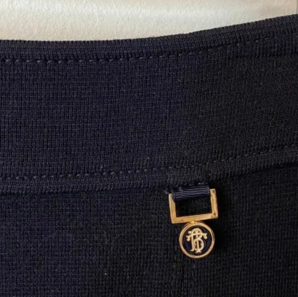 TORY BURCH NAVY BLUE KNIT PENCIL MINI SKIRT - Picture 5 of 7